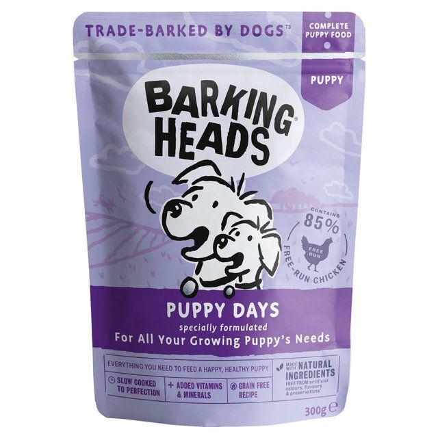 Barking Heads Puppy Days Wet Dog Food Pouch   300g - McGrocer