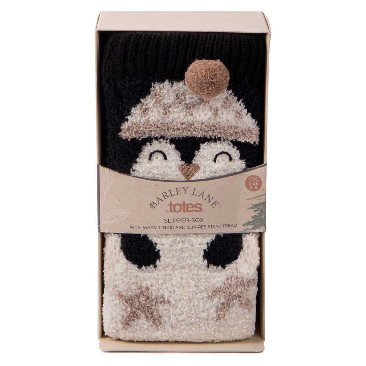 Barley Lane by Totes Penguin Novelty Slipper Socks - McGrocer
