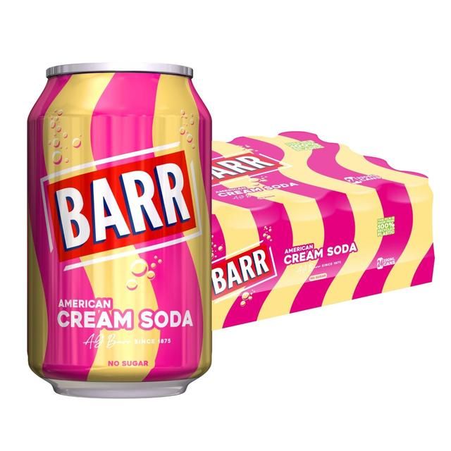 Barr American Cream Soda   24 x 330ml - McGrocer