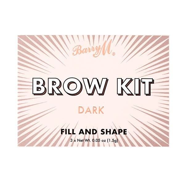 Barry M Fill & Shape Brow Kit - Dark - McGrocer