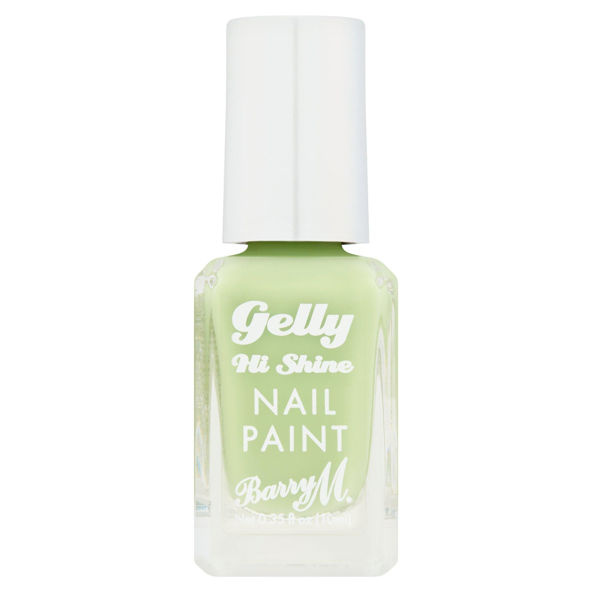 Barry M Gelly Hi Shine Nail Paint 133 Pistachio 10ml - McGrocer