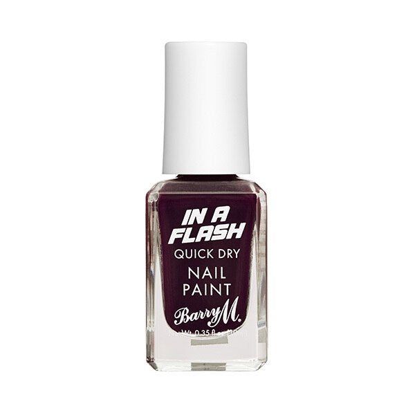 Barry M In A Flash Quick Dry Nail Paint - Power Purple - McGrocer