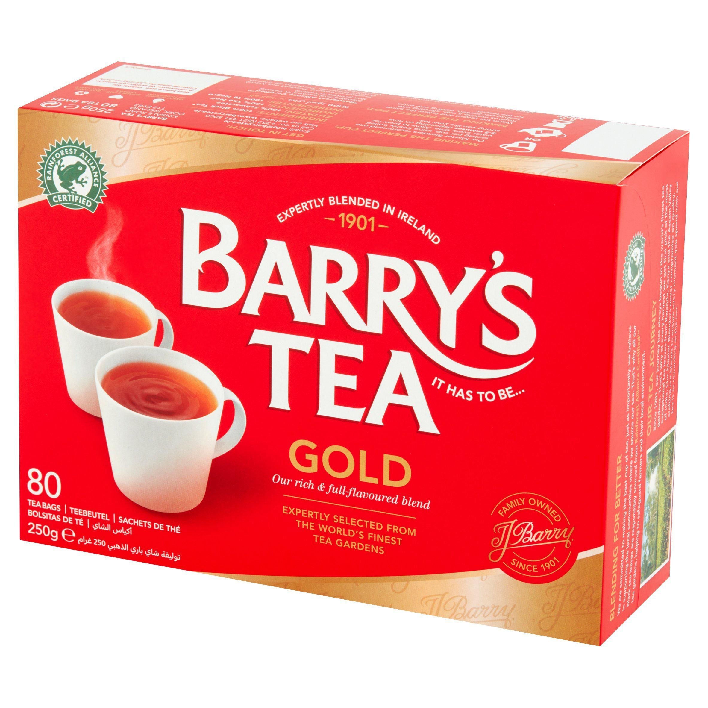 Barry's Tea Gold Blend Teabags x80 - McGrocer
