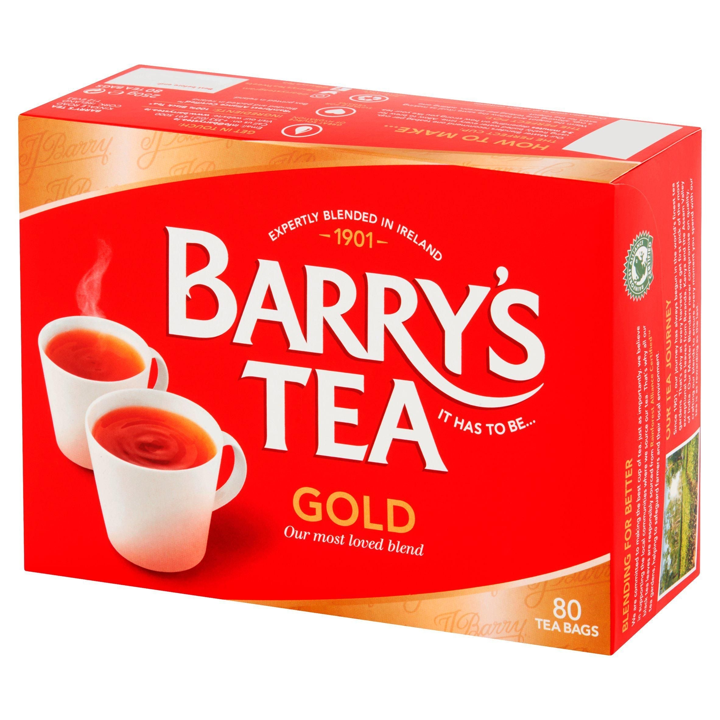 Barry's Tea Gold Blend Teabags x80 - McGrocer