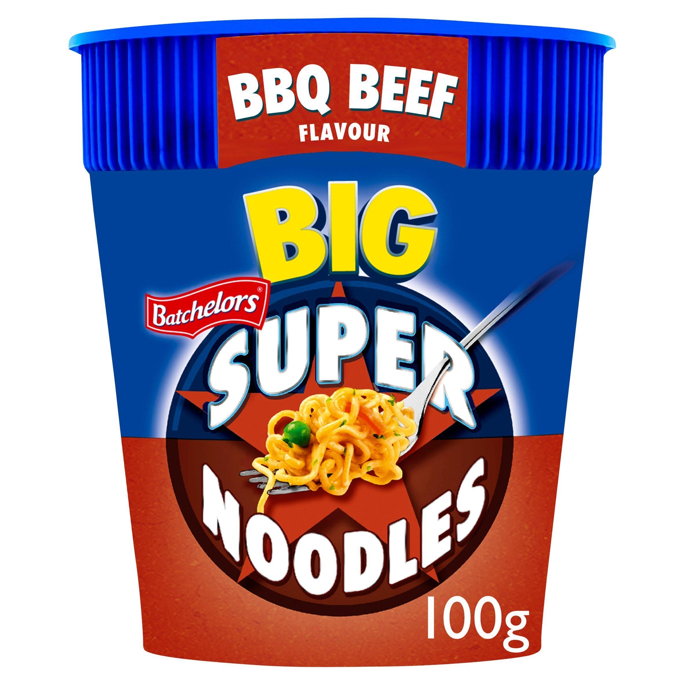 Batchelors Big Super Noodles Pot BBQ Beef Flavour 100g - McGrocer