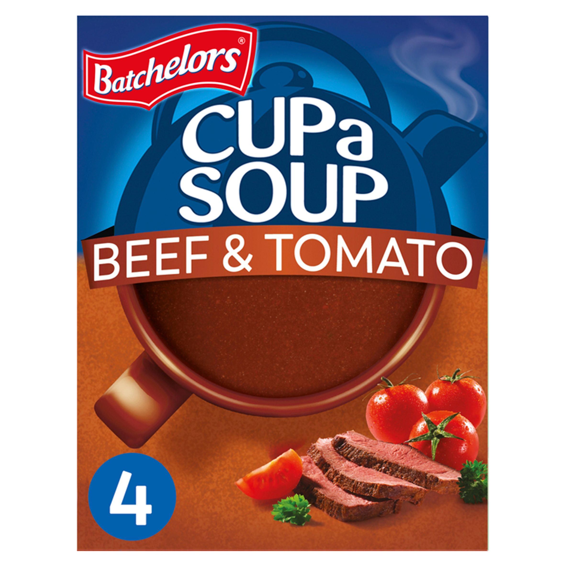 Batchelors Cup a Soup Beef & Tomato Sachets x4 88g - McGrocer