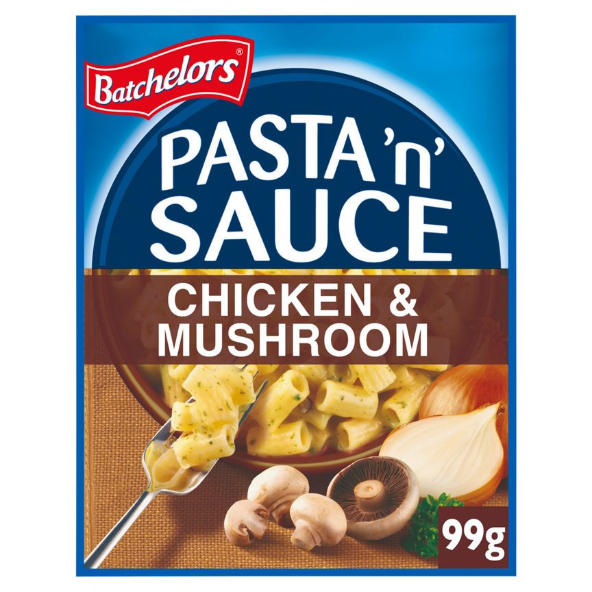 Batchelors Pasta 'n' Sauce Chicken & Mushroom Flavour Pasta Sachet 99g - McGrocer