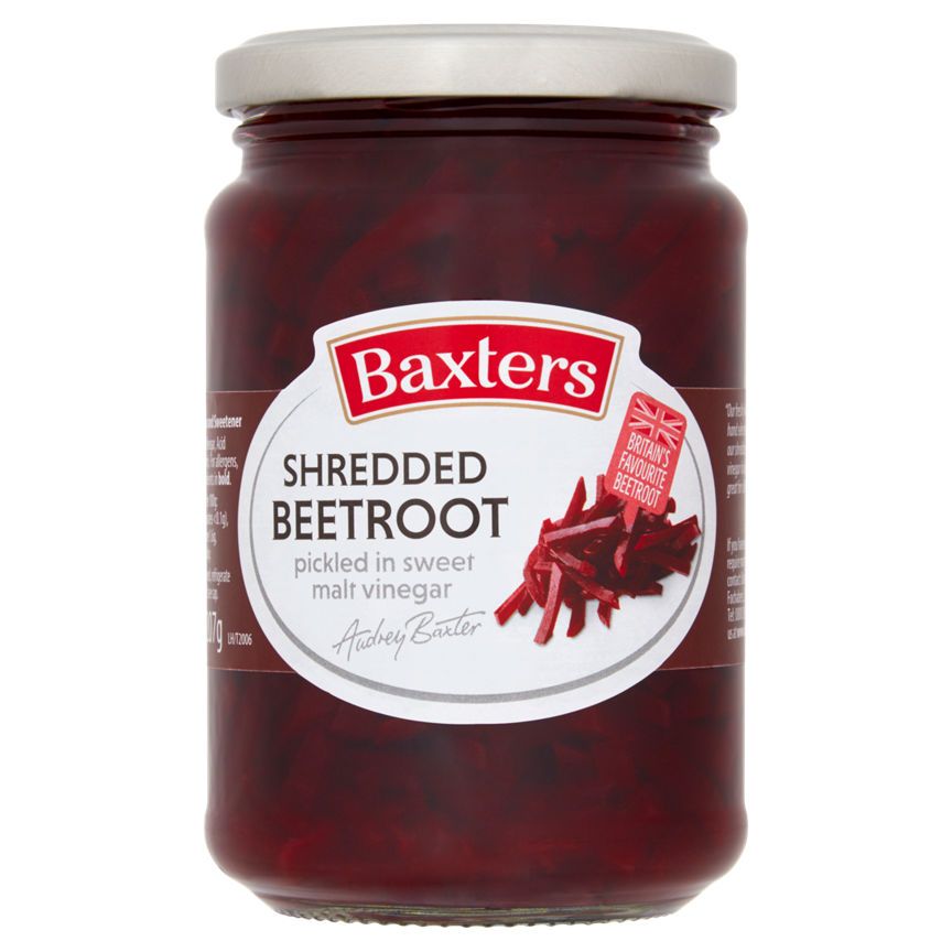 Baxters Shredded Beetroot Pickled in Sweet Malt Vinegar - McGrocer