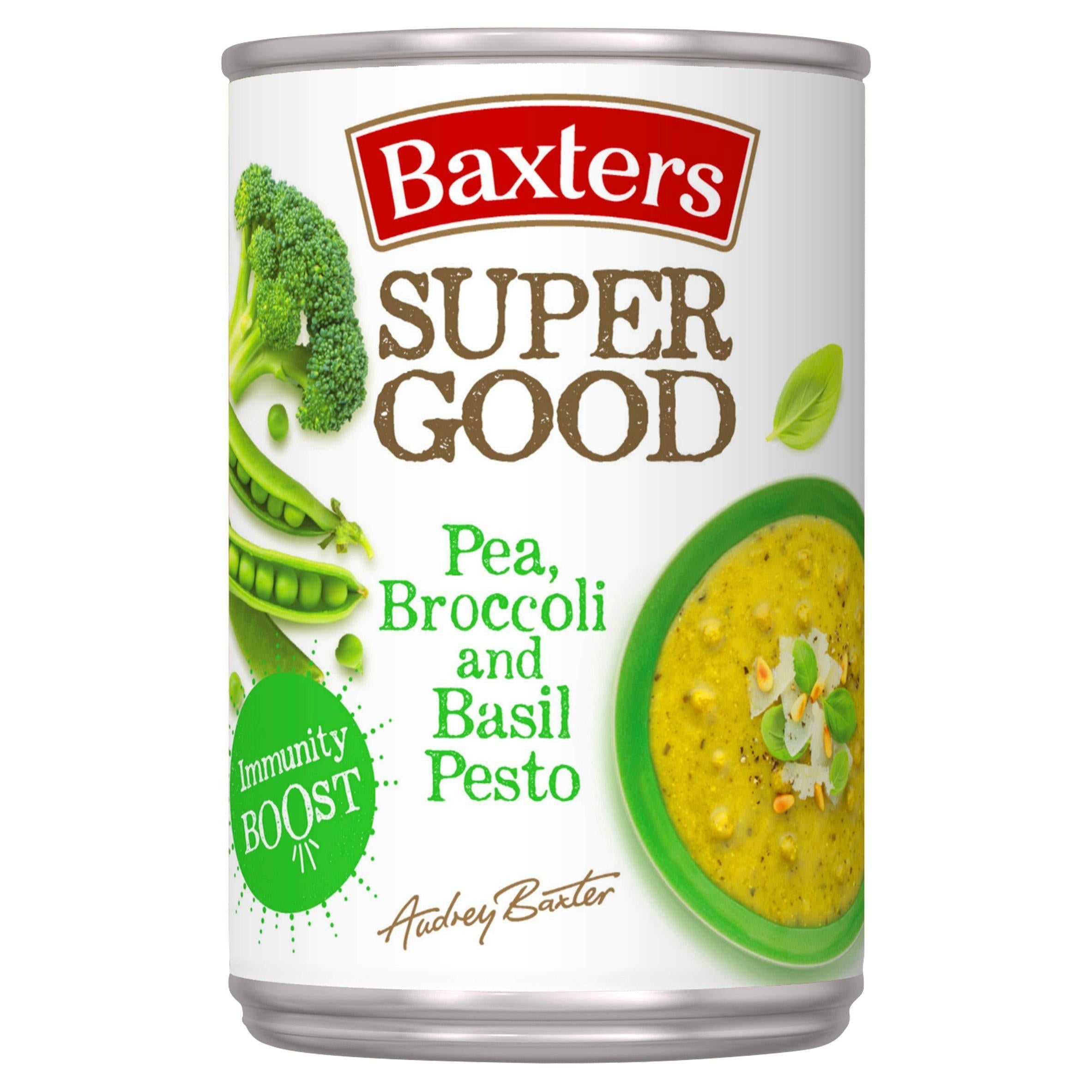 Baxters Super Good Pea, Broccoli and Basil Pesto Soup 400g - McGrocer