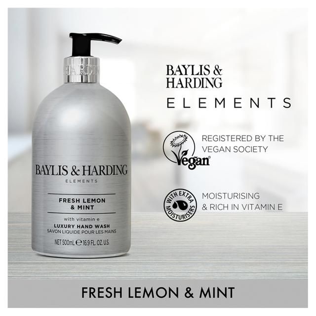 Baylis & Harding Elements Hand Wash - Lemon & Mint   500ml - McGrocer