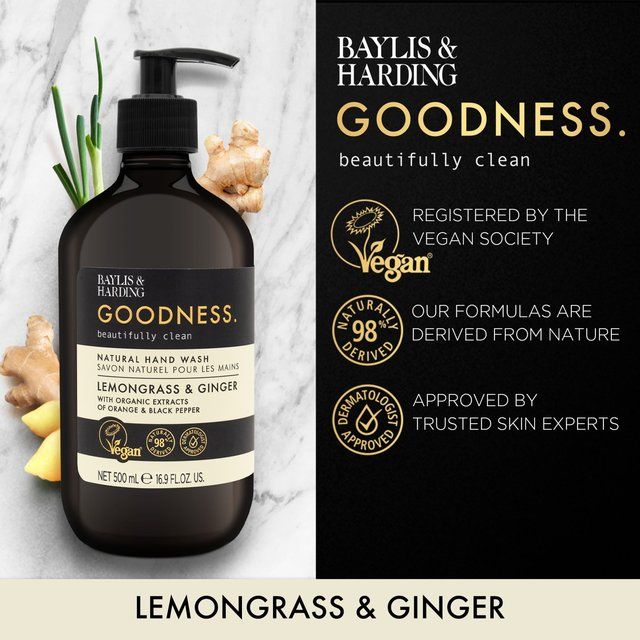 Baylis & Harding Goodness Lemongrass & Ginger Hand Wash   500ml - McGrocer