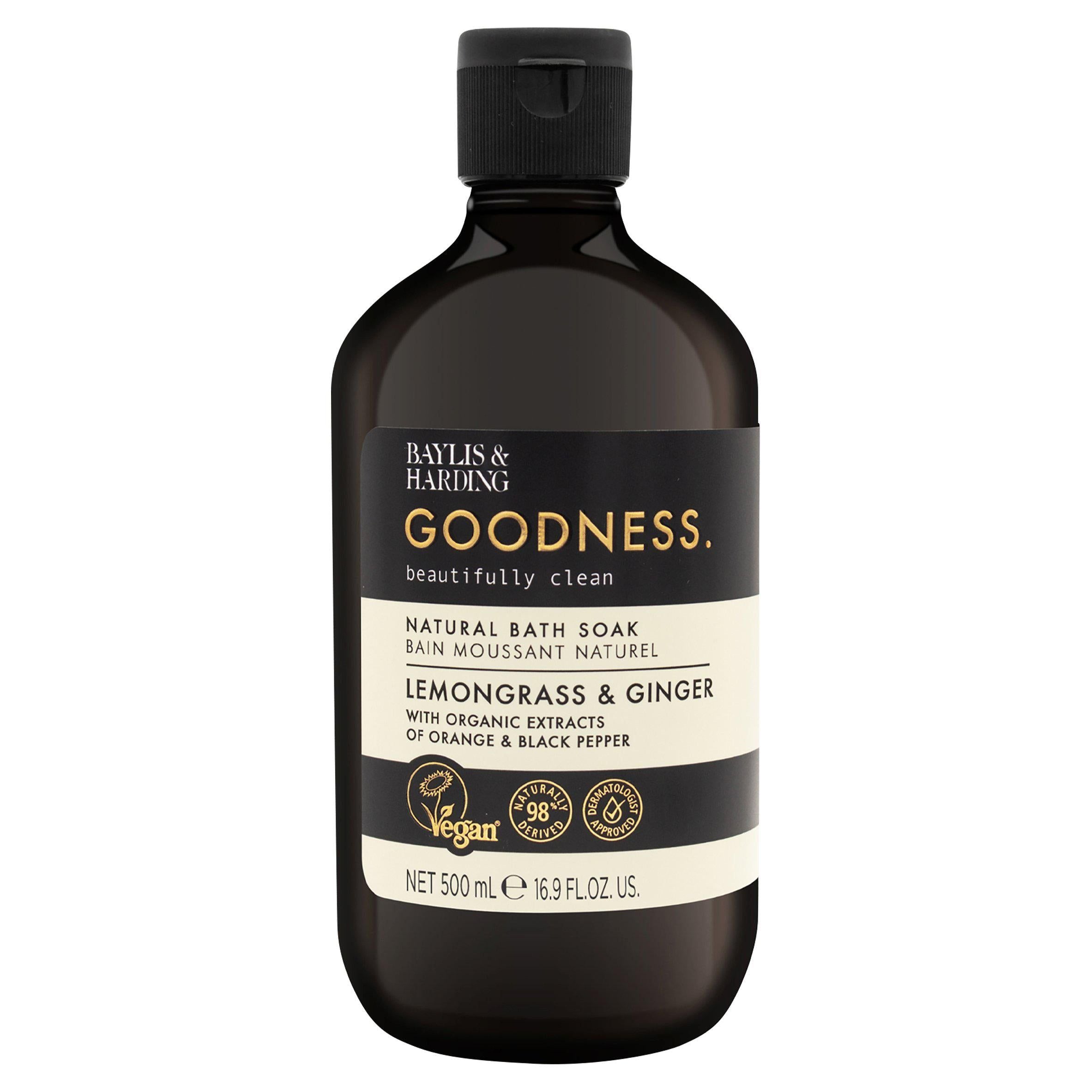 Baylis & Harding Goodness Lemongrass & Ginger Natural Bath Soak 500ml - McGrocer