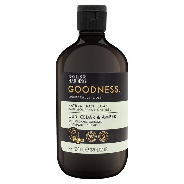 Baylis & Harding Goodness Oud Cedar & Amber Bath Soak   500ml - McGrocer