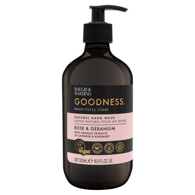 Baylis & Harding Goodness Rose & Geranium Natural Hand Wash 500ml - McGrocer