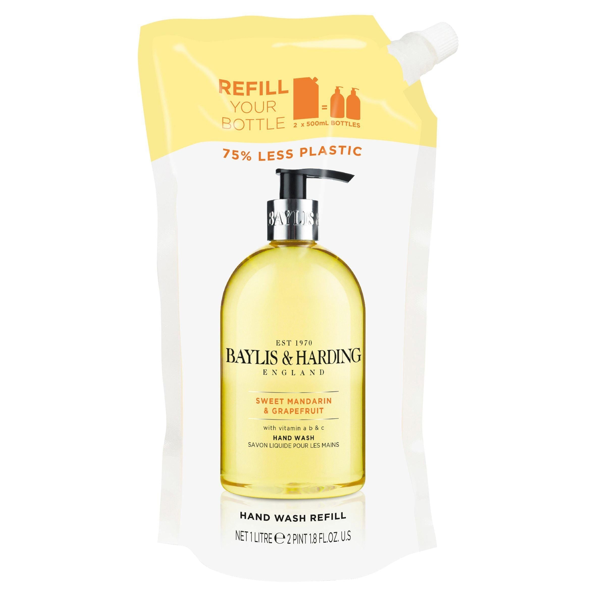 Baylis & Harding Sweet Mandarin & Grapefruit Hand Wash Refill 1L - McGrocer