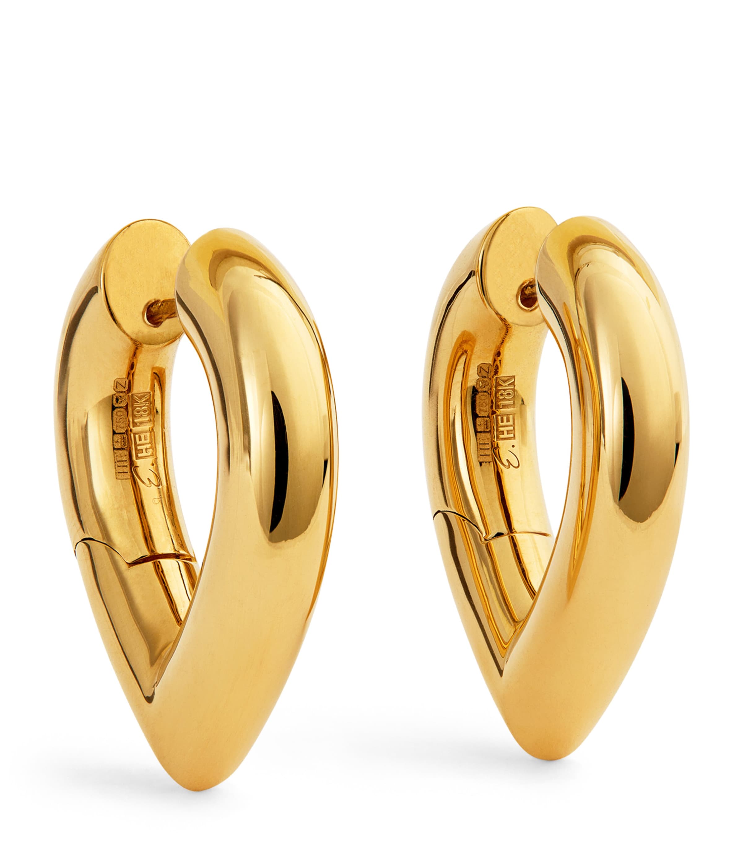 Engelbert gold drop link earrings - British product