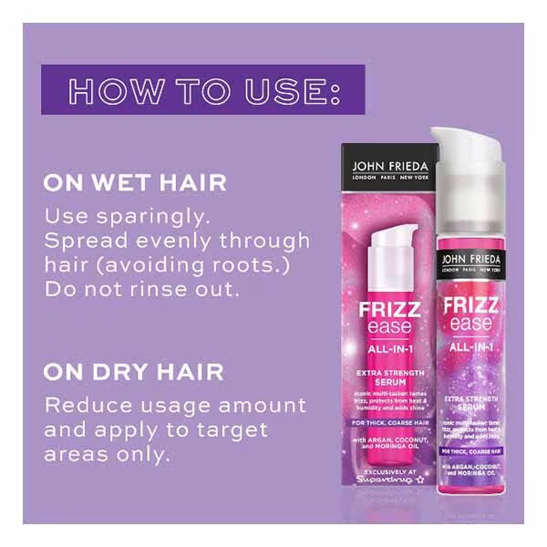 John Frieda Frizz Ease Pink Serum 50ml - British product