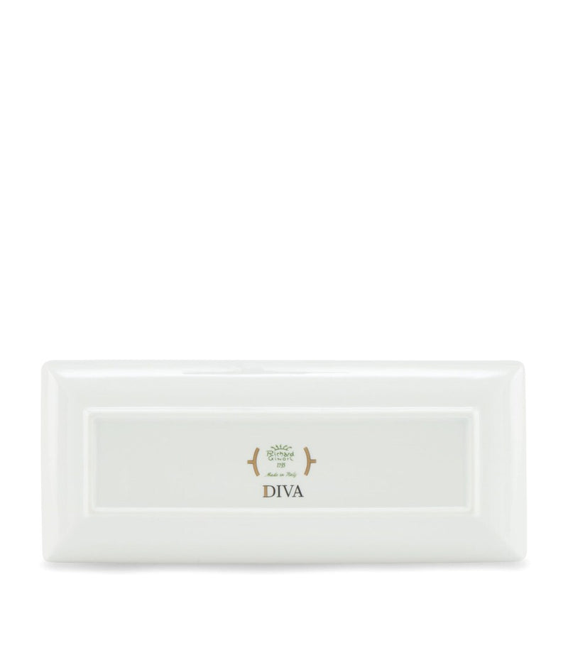 GINORI 1735 Porcelain Colonna Diva Rectangular Change Tray 28cm, UK version