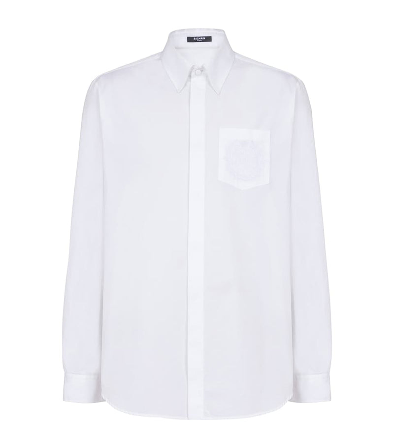 Lightweight Cotton Satin Hooded Overshirt with Detachable Hood