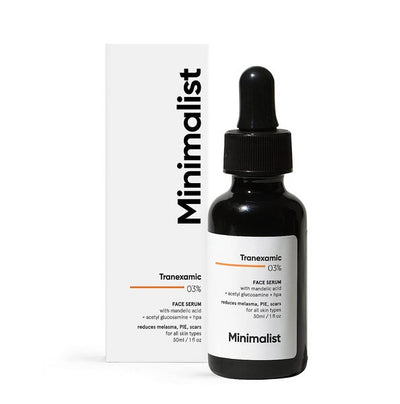 Sérum Acide Tranexamique Minimaliste pour Cicatrices d'Acné et Taches Sombres