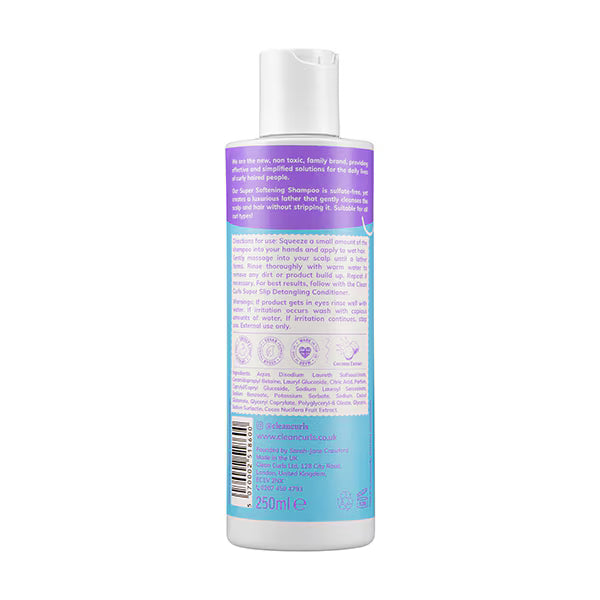 Clean Curls super softening shampoo 250ml - British product
