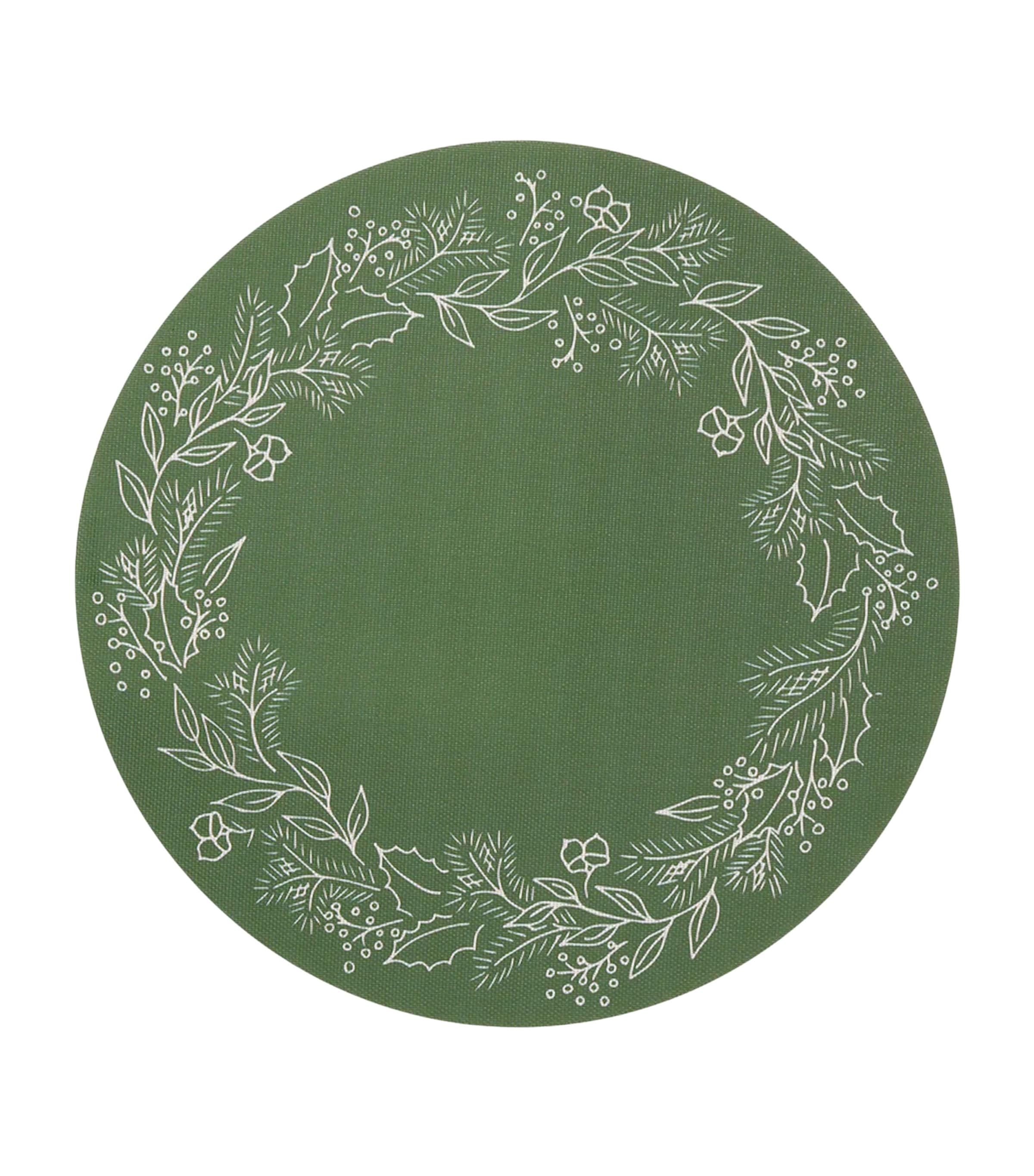 Chilewich x Martha Stewart wreath placemat 38cm - British product