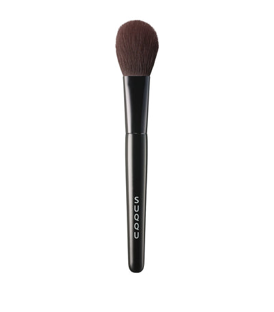 Face Brush for Highlighter, Blusher, and Contouring with Flat Shape