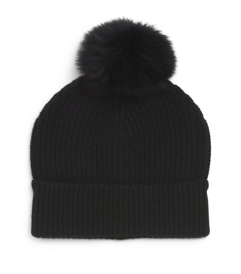 Yves Salomon cashmere pom-pom beanie for children (British brand)