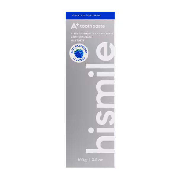 Hismile whitening toothpaste Blue Raspberry, UK version