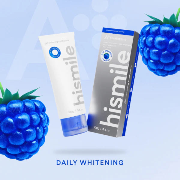 Hismile whitening toothpaste Blue Raspberry, UK version