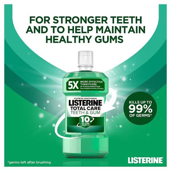 Listerine Teeth And Gum Mouthwash 500ml, UK version
