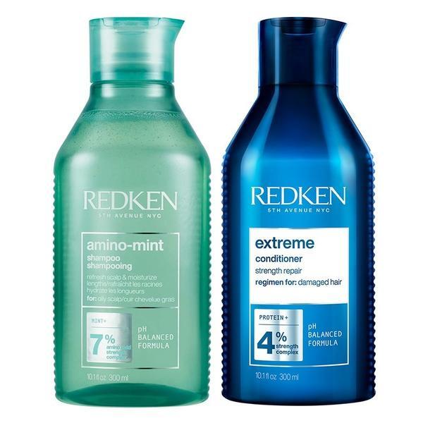 Redken Amino Mint Shampoo and Conditioner 300ml, imported from the UK