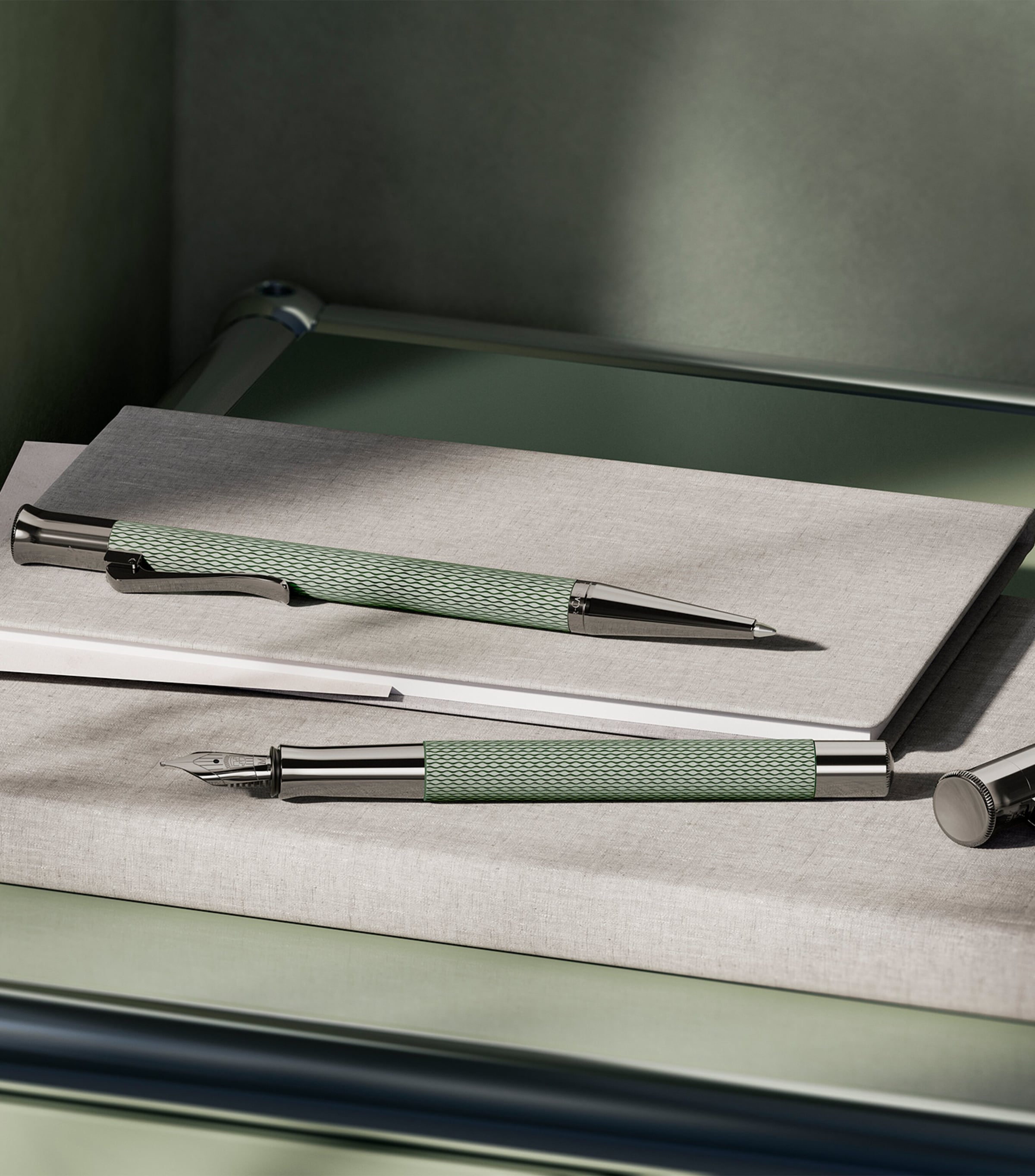 Graf von Faber-Castell Guilloche fountain pen, UK version