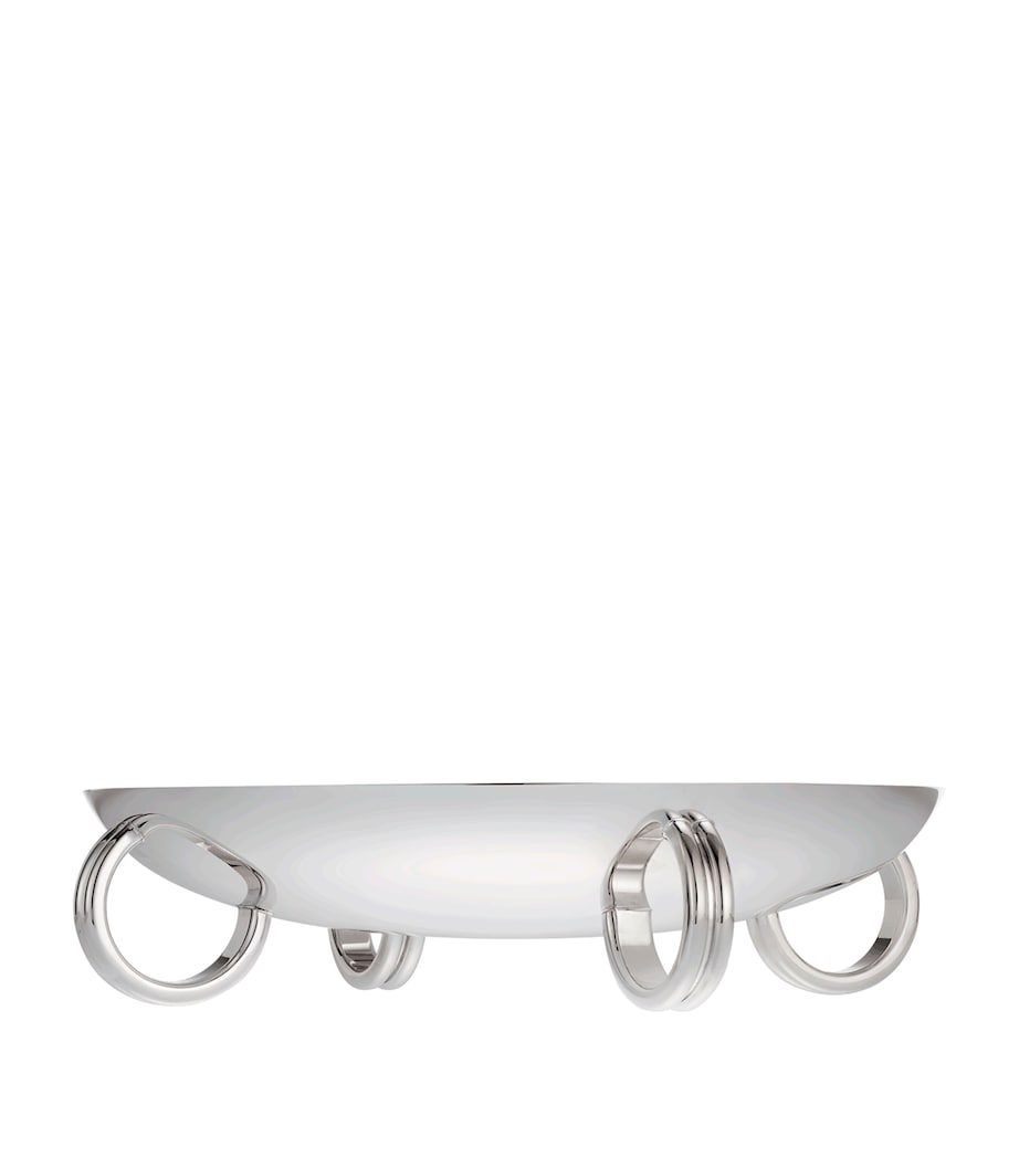 Christofle Silver-Plated Fjerdingstad Four-Ring Centrepiece