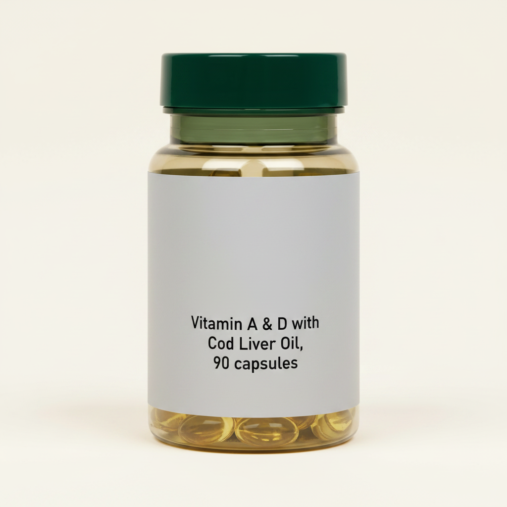Holland Barrett Vitamin A Cod Liver Oil 90 Capsules, UK version