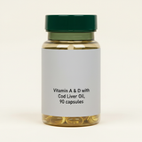Holland Barrett Vitamin A Cod Liver Oil 90 Capsules, UK version