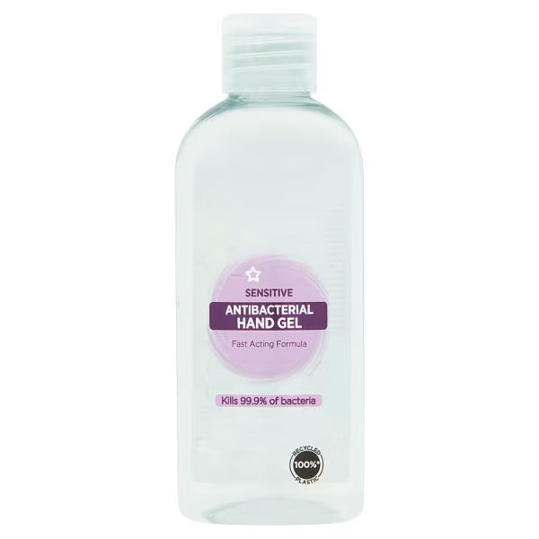 Superdrug Sensitive Antibacterial Hand Sanitizer Gel 100ml (British brand)