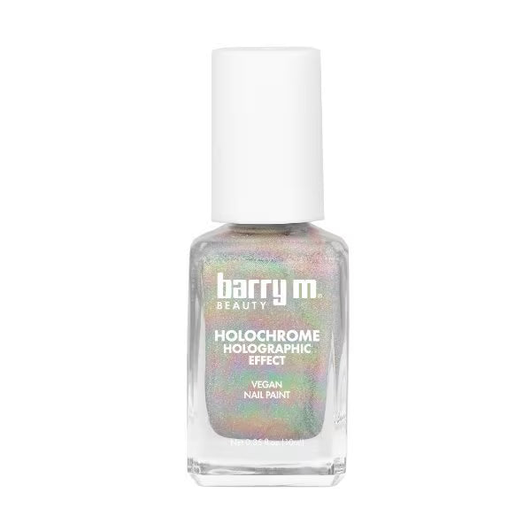 Barry M Holochrome Nail Paint Silver Stardust - British product