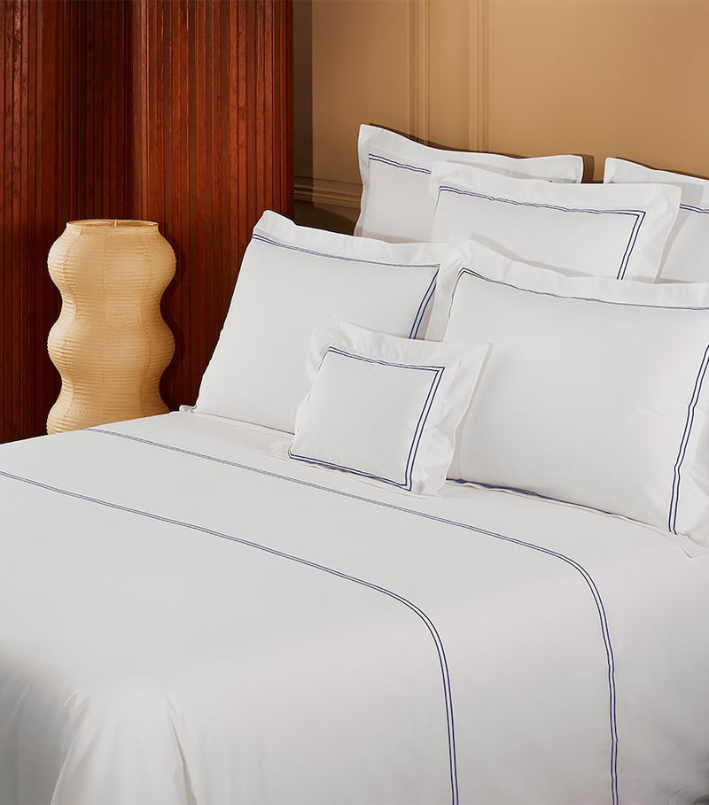 Yves Delorme Organic Cotton Duo Marine King Duvet Cover (British brand)