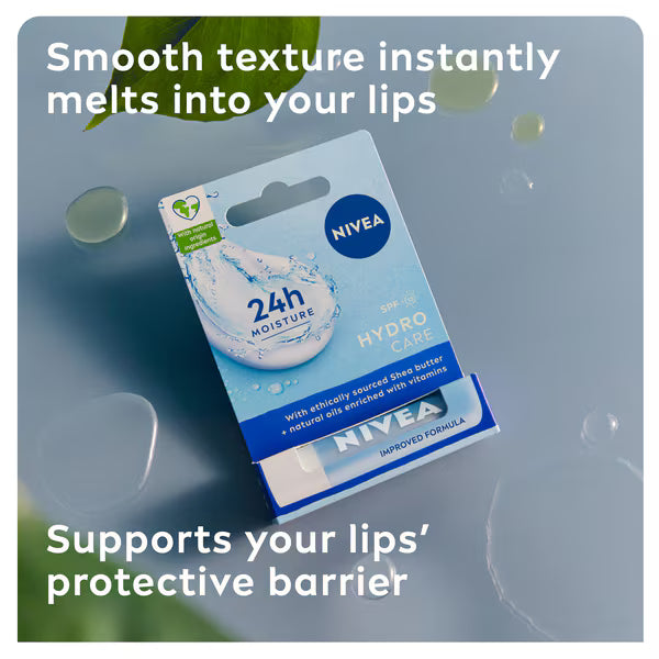 NIVEA Lip Balm 24H Moisture 4.8g, imported from the UK