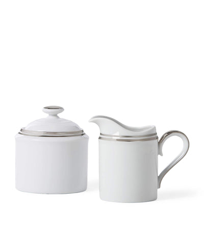 Ralph Lauren Home Wilshire Porcelain Creamer Jug and Sugar Pot Set