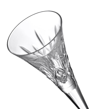 Crystal Toasting Flute Glasses Set of 2, 170ml Capacity