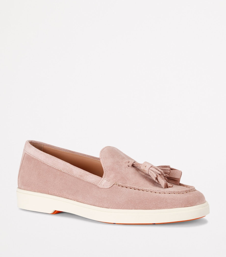 Santoni suede Feudal loafers (British brand)