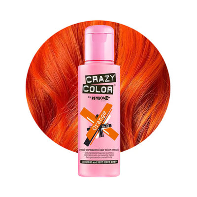 Crazy Color Semi Permanent Hair Dye Orange 60