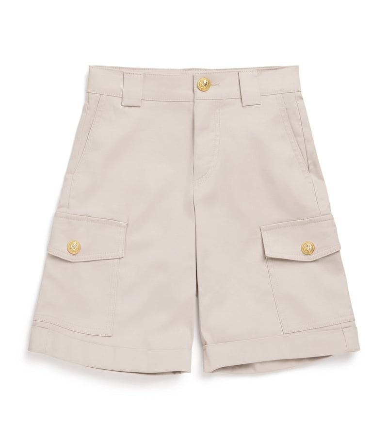 Balmain kids cotton-blend chino shorts 4-14 years - British product