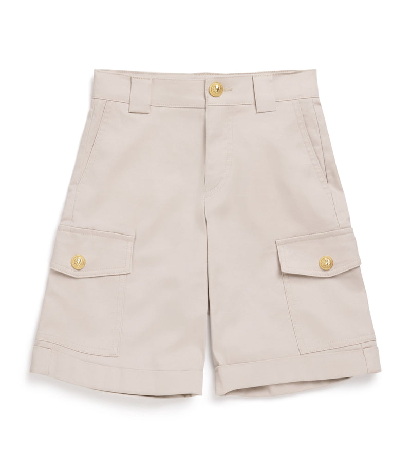 Balmain kids cotton-blend chino shorts 4-14 years - British product