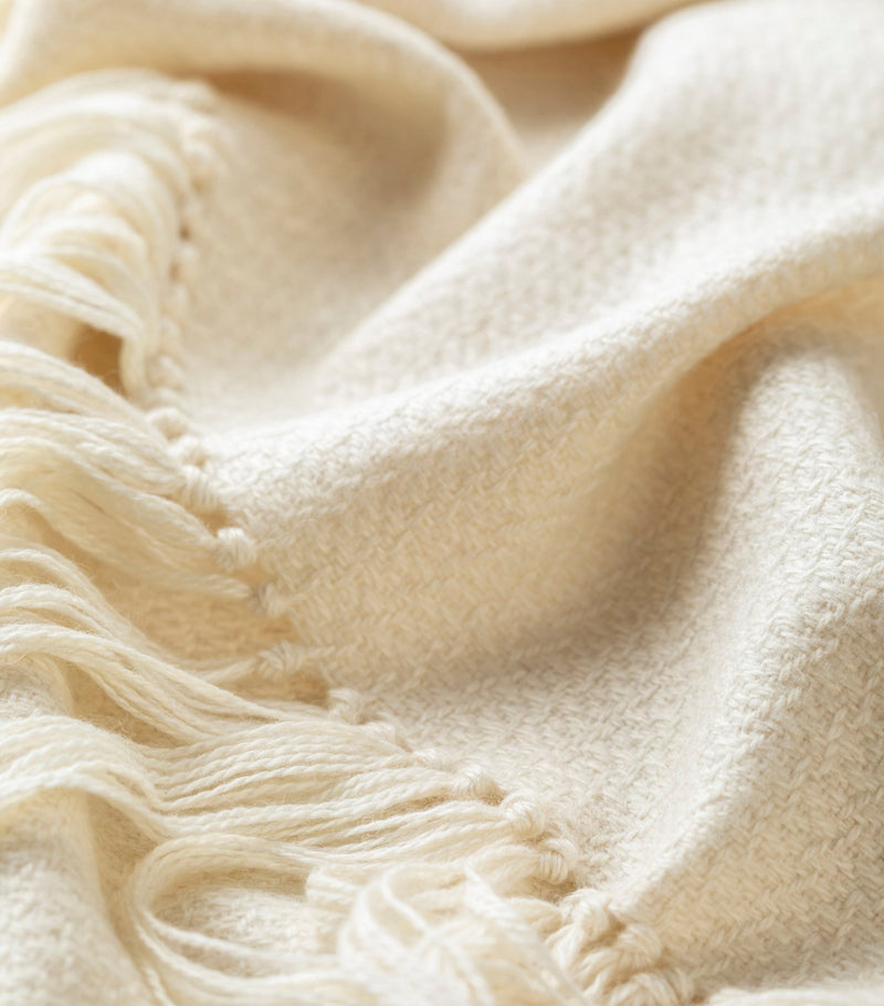 Araminta Campbell Alpaca-Blend Woodland Inkcap Throw 150cm x 230cm - British product