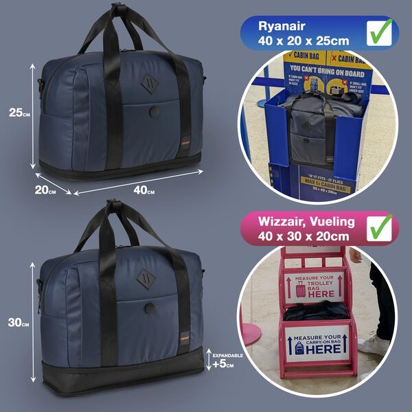 Gozo underseat expandable cabin bag 24L, UK version