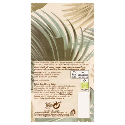 Superdrug Ultra Soft Lommetørkepakke