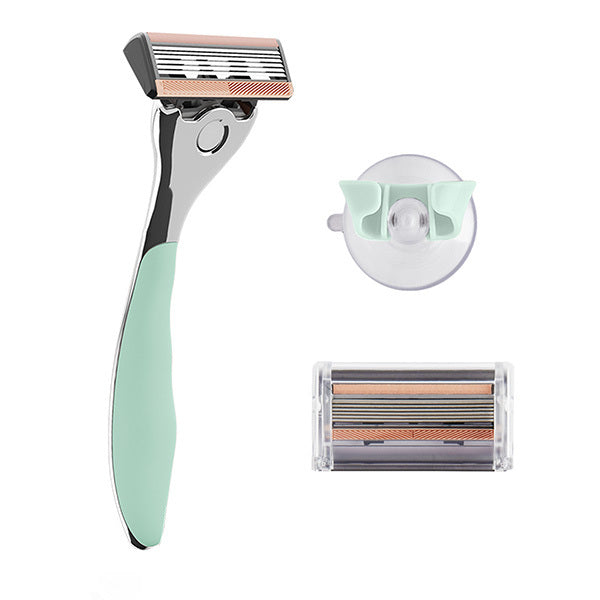 FFS Beauty Razor Kit Olive Handle 2 Blades - British product